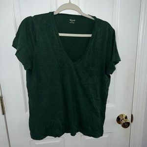 Green Madewell t shirt with pocket